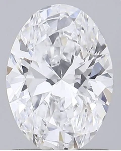 IGI Certified Lab Grown CVD DIAMOND OVAL Cut 0.7 Ct D Color VVS2 Clarity STONE - Picture 1 of 10