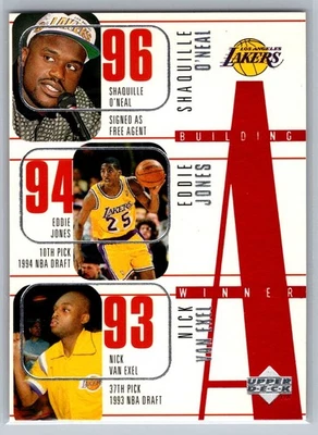 1996-97 Upper Deck Building A Winner #148 Shaquille O'Neal Kobe Bryant RC Lakers Foto 1 de 2