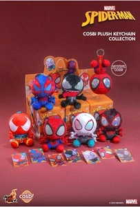 Spider-Man Marvel Comic Cosbi Plüsch Schlüsselanhänger Sammlung volle Kiste mit 6 Hot Toys - Bild 1 von 11