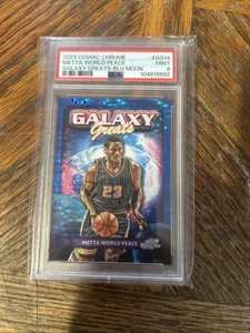 Meta Paz Mundial 2023 Cromo Cósmico Galaxia Grandes-Luna Azul Numerado 69/99 PSA 9 - Imagen 1 de 3