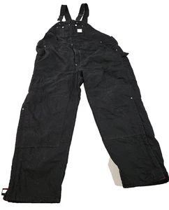 Mono con tirantes de doble frente forrado negro acolchado CARHARTT R03 de colección para hombre leer por talla - Imagen 1 de 21