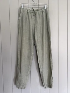 CP Shades XL meerschaumgrün 100% Leinen weites Bein Hose Gummibund Boho Strand - Bild 1 von 5