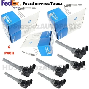 OEM Delphi Set of 6 Ignition Coils For Mercedes C280 C300 E280 E300 A2729060060 - Picture 1 of 10