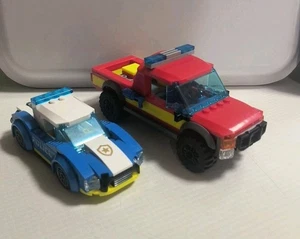 Lego Police Car & Fire Truck W/Mini Figures - Picture 1 of 16
