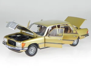 Mercedes W116 450 SEL 6.9 S-Klasse inka gold met Modellauto Norev 1:18 - Bild 1 von 7