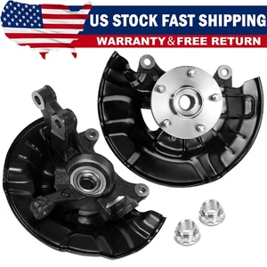 Front Steering Knuckles & Wheel Hub Bearing for 2014-18 Toyota Corolla Matrix - Picture 1 of 16