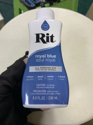 Rit Dye More/All Purpose Fabric Synthetics Powder/Liquid Colour Dye 236ml R-Blue - Image 1 of 4
