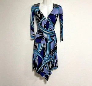 Emilio Pucci Long sleeve Dress Long Sleeve Blue size S Women's made in Italy - Picture 1 of 12