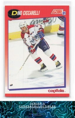 Dino Ciccarelli 1991-92 Score Canadian Bilingual #128 Score Excellent - Image 1 of 2