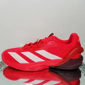 NUOVO Adidas Adizero Cybersonic Tennis "Solar Red" - Uomo Taglia 12 - IE1378 - Foto 1 di 10