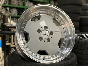 New 17x8J 17x9.5J OZ Aero Classic Design AMG Mercedes Silver Wheel (4 pcs) - Picture 1 of 11