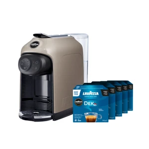 Lavazza A Modo Mio Idola Greige Macchina Caffè + 180 Caps Dek Incluse - Foto 1 di 6
