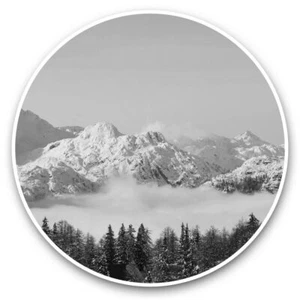 2 x Vinyl Stickers 20cm (bw) - Vogel Slovenia Ski Resort Skiing Snow #43737 - Afbeelding 1 van 8