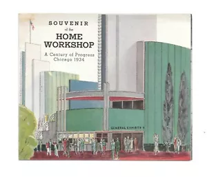Vintage Century of Progress 1933 Prospekt HOME WORKSHOP Exponat für Zeitschrift - Bild 1 von 2
