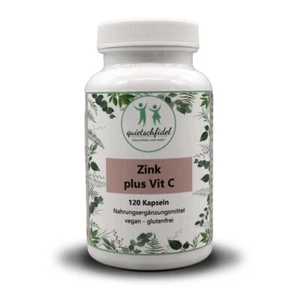Vitamin C + Zink - 120 Kapseln vegan Kombi für Abwehr und Immunsystem MHD 6/25 - Bild 1 von 3