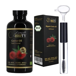 Olio di Ricino Bio Spremuto a Freddo, 50 ml di Essence & BioTy, 100% Puro, Naturale - Foto 1 di 6