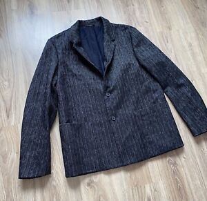 JIL SANDER Man’s Tweed Wool Heavy Two Button Blazer Coat Very Rare Size 54