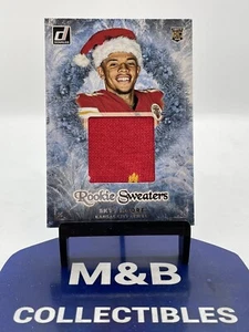 2022 Panini Donruss Skyy Moore Rookie Sweaters Chiefs - Picture 1 of 2