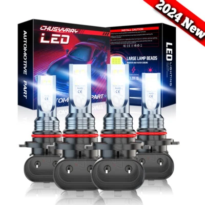 Para Saturn Vue Base Sport Utility 2002-2007 4x Faros LED Bombillas de haz alto bajo Foto 1 de 4