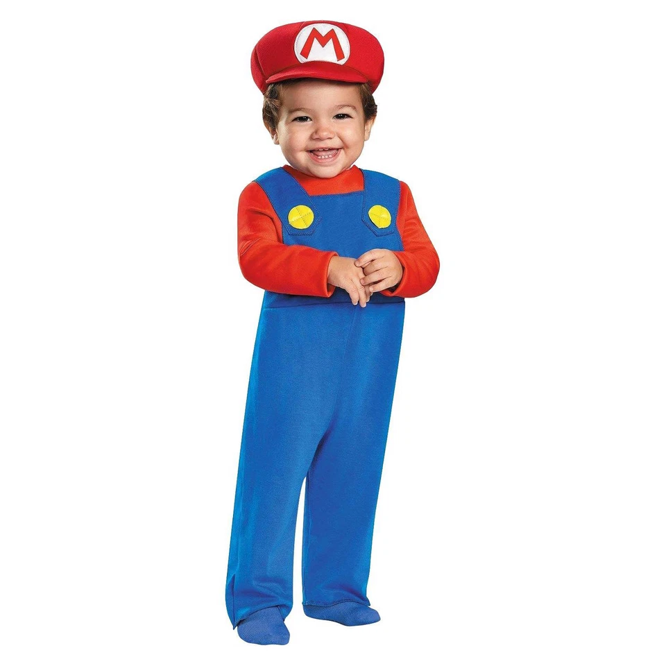 Infant Toddler Nintendo Super Mario Costume Dress 12-18 Mos Dg85135w