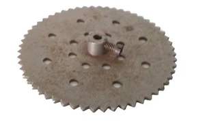 Meccano Sprocket Wheel 56T, 75mm dia - nickel - part 95b - Picture 1 of 1