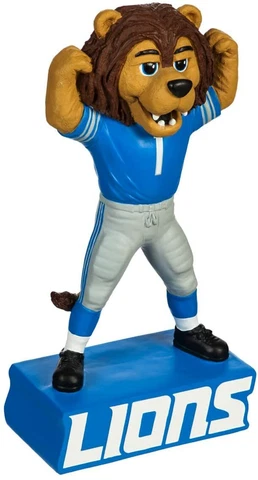 NFL Detroit Lions Roary Mascot Garden Statue Figure Football Cover