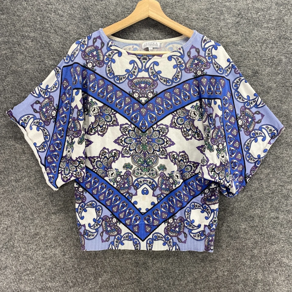 Joseph A. Top Mujer S Pequeño Púrpura Manga Corta Tejido Foto 1 de 4