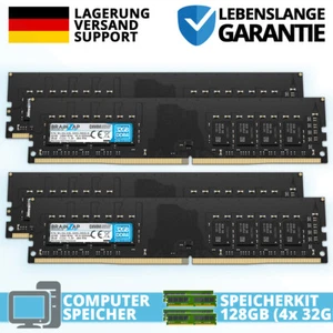 128GB DDR4 RAM PC4-3200AA 2Rx8 3200MHz 1.2V Desktop PC Arbeitsspeicher (4x 32GB) - Bild 1 von 1