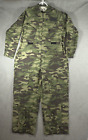 Military Coverall Mens XL Green Camouflage Multi Pocket Utility Outdoor Hunting