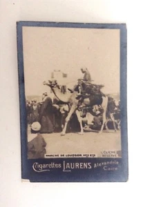 Tres Rare ancienne petite photographie Cigarettes Laurens Alexandrie Egypte - Foto 1 di 2