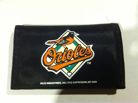 Baltimore Orioles Nylon Trifold Wallet Cover