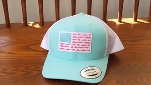 Columbia CU0141 PFG Mesh Snap Back Fish Flag Ball Cap, Trucker Hat - Picture 1 of 1