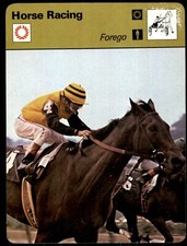 1977 Sportscaster Oversized Forego Horse Racing #NNO