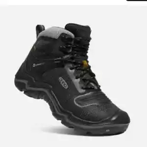 Stivali da trekking Keen uomo Durand Evo Mid impermeabili neri taglia 8 NUOVI con scatola $300 - Foto 1 di 11