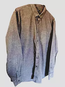 Camisa frontal Marc Anthony para hombre de calce ajustado negra/wh con patrón diente de gallo talla xl - Imagen 1 de 3