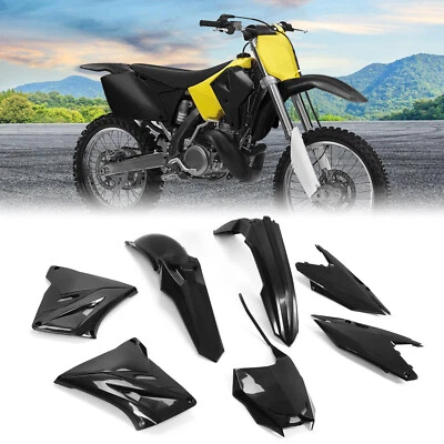 完整塑料套件整流车身套件适用于铃木 RM250 125 2001-08 SUKIT400001 — 第 1/4 张图片