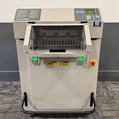 Cortadora de papel hidráulica programable Challenge Titan 200 - 2006 - totalmente reparada Foto 1 de 4