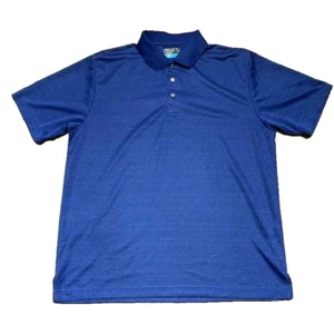 PGA Tour Polo Shirt Men's Size XL Blue Short Sleeve Logo Top Lightweight Summer - Picture 1 of 8