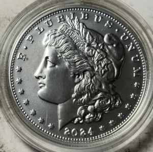 2024 $1 Morgan Silver Dollar Uncirculated Commemorative Coin NO OGP - Picture 1 of 2