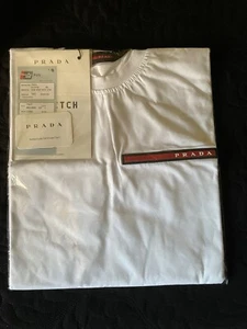 PRADA T-Shirt Weiß Regular Small - Bild 1 von 2