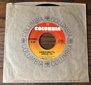 *Ungraded* 45 RPM mit Hülle Dream On Aerosmith Columbia 4-45894 - Bild 1 von 14