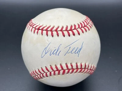 Dick Teed "Brooklyn Dodgers WWII USMC Marines" Autographed Signed Baseball PSA - Image 1 of 4