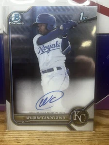 2022 Bowman Wilmin Candelario CPA-WC 1st Chrome Auto | Kansas City Royals - Picture 1 of 2