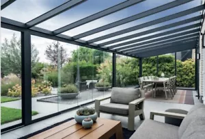 6000 W X 3000 Garden Room/ Glass Sides /Glass Roof/Choice of colours - Picture 1 of 6