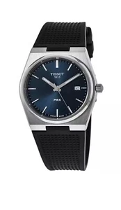New Tissot PRX Blue Dial Rubber Strap Men's Watch T137.410.17.041.00 - Picture 1 of 5