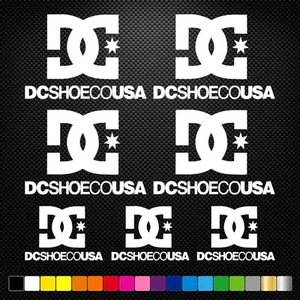 Convient à DC Shoes 7 Stickers Autocollants Adhésifs Moto Auto Voiture Sponsor - Imagen 1 de 1
