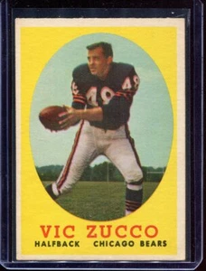 1958 Topps Football # 36 Vic Zucco (NM) Near Mint - Picture 1 of 2