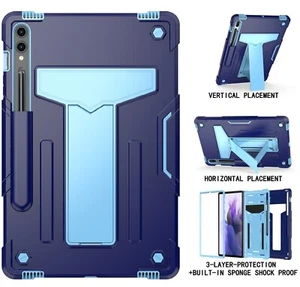 Case For Samsung Galaxy Tab S10+ 5G/S9/S9+ Plus Kids Shockproof Cover with Stand - Picture 1 of 127