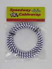Purple Violet & White Speedway Cable Wrap Brake Speedometer Scooters / Bicycles