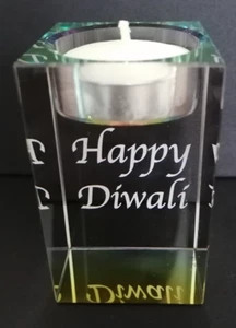 Diwali Teelichthalter - Personalisiertes Geschenk für Diwali - Teelichthalter Keepsa - Bild 1 von 8